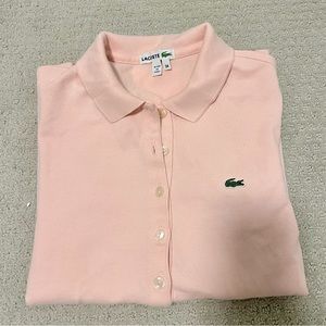 Lacoste women polo pink XS